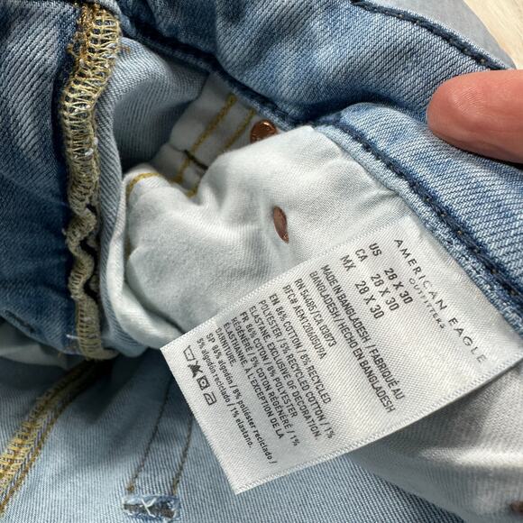 American Eagle Airflex+ Athletic Straight Casual Everyday Denim Jeans 28x30 - Picture 10 of 15